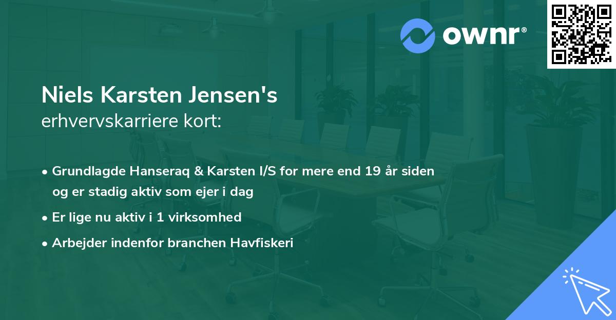 Niels Karsten Jensen's erhvervskarriere kort