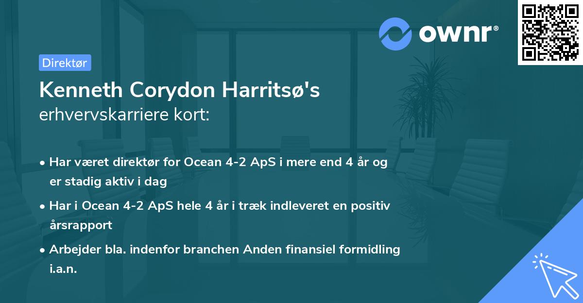 Kenneth Corydon Harritsø's erhvervskarriere kort