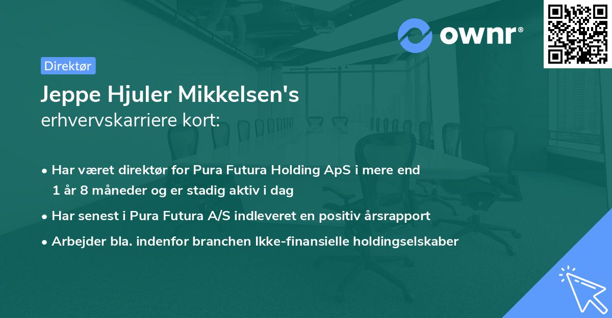 Jeppe Hjuler Mikkelsen's erhvervskarriere kort