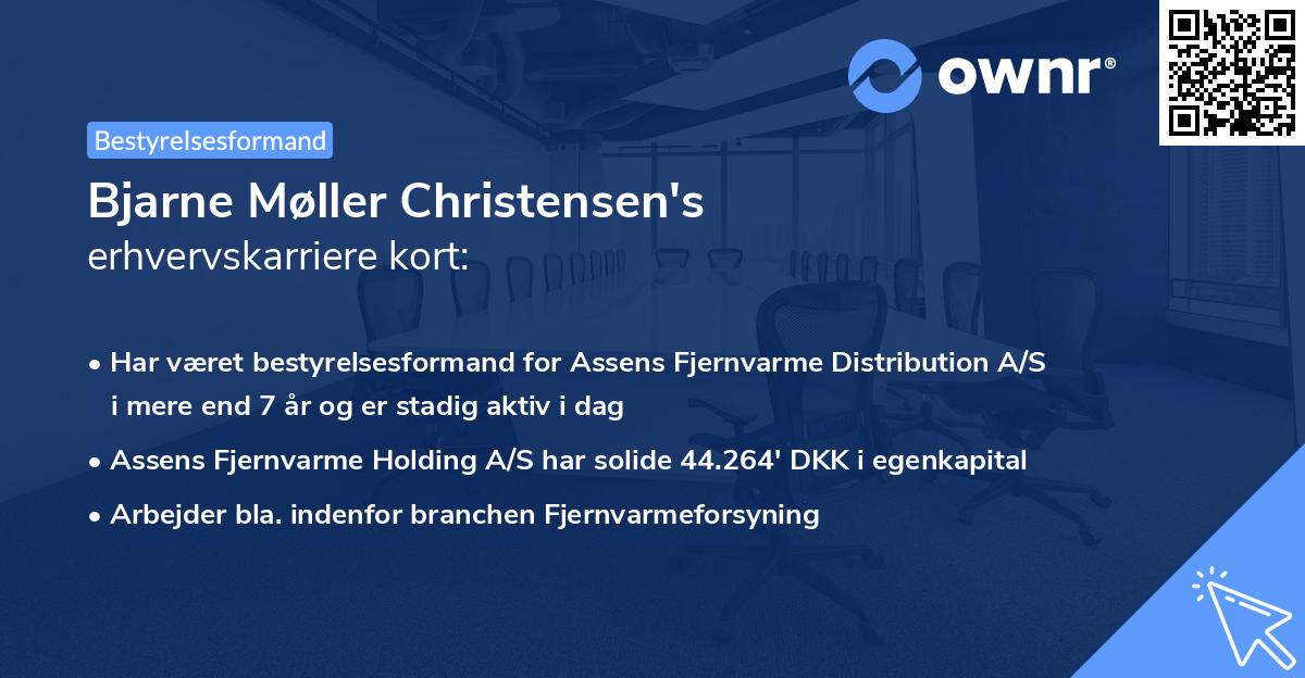 Bjarne Møller Christensen's erhvervskarriere kort