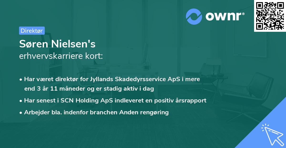 Søren Nielsen's erhvervskarriere kort