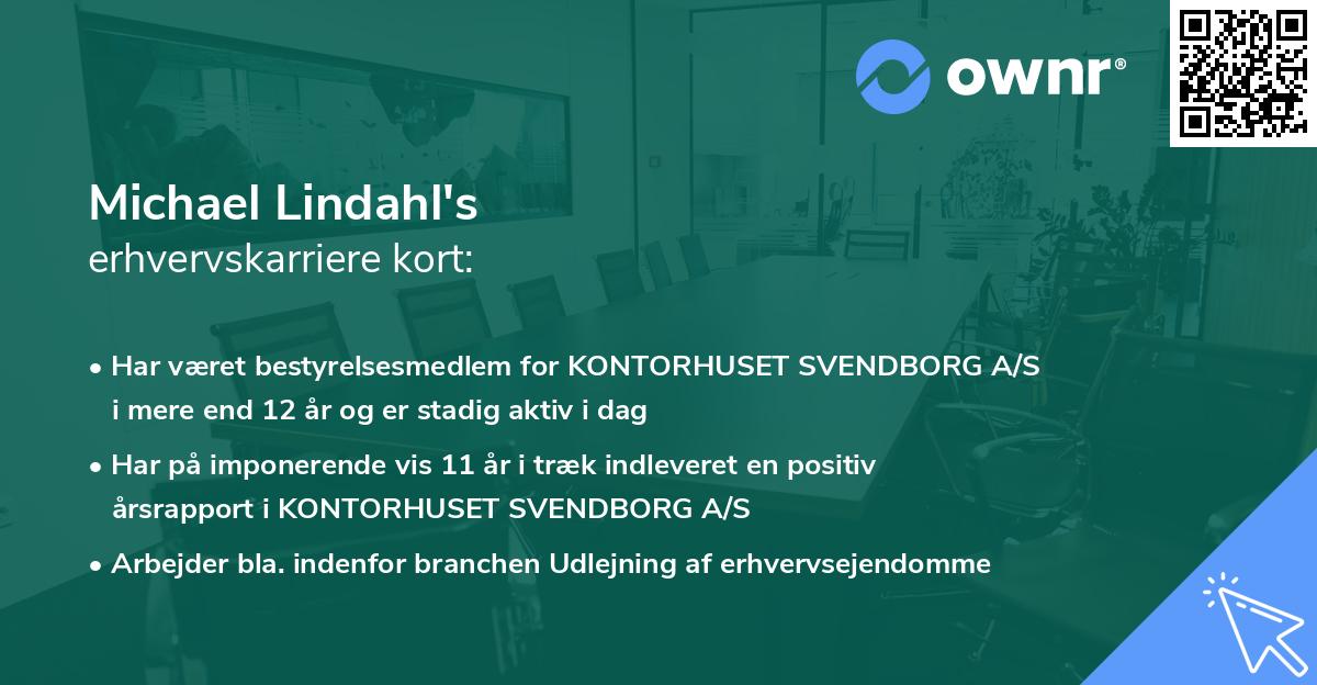 Michael Lindahl's erhvervskarriere kort