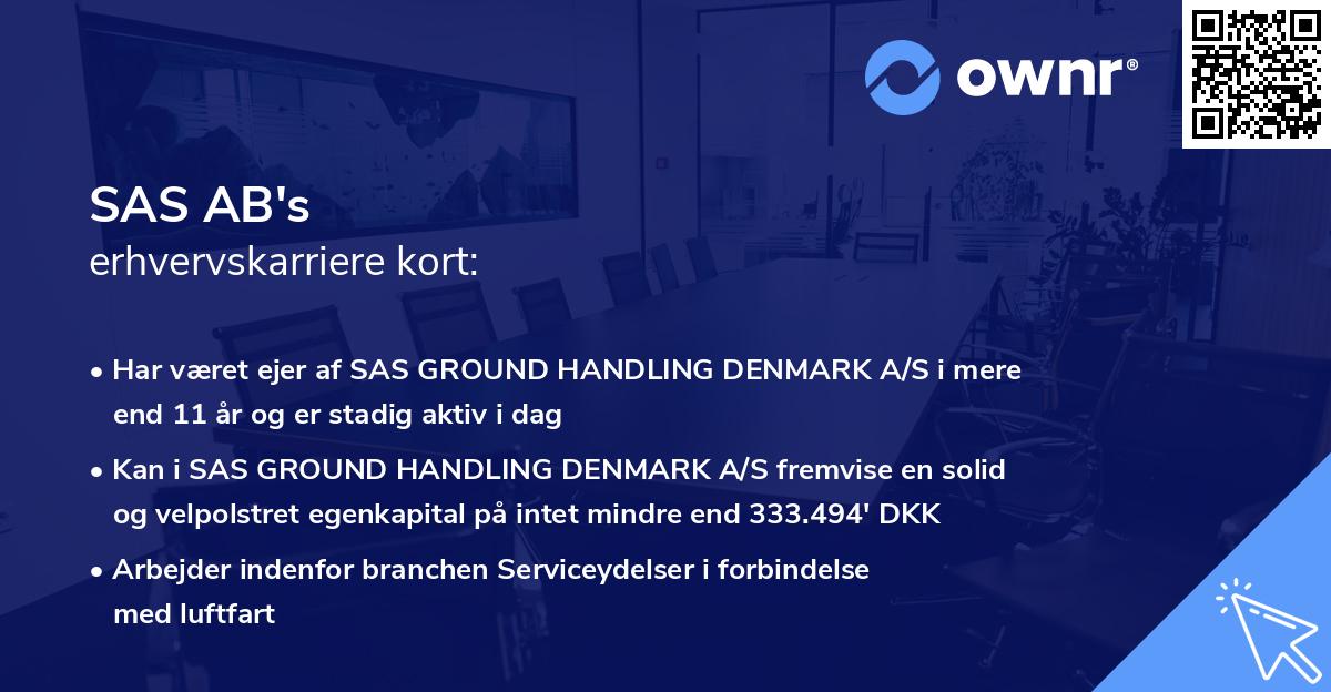 SAS AB's erhvervskarriere kort