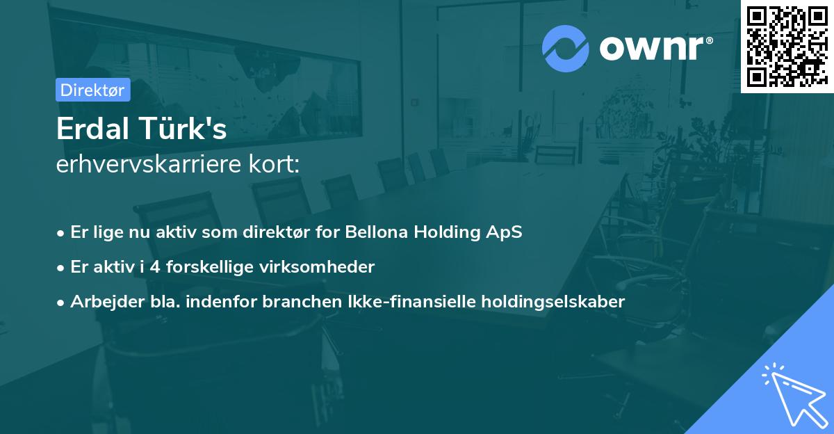 Erdal Türk's erhvervskarriere kort