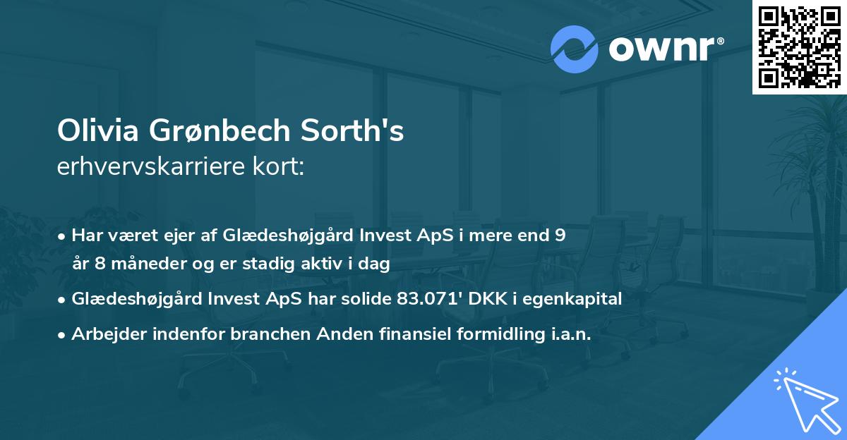 Olivia Grønbech Sorth's erhvervskarriere kort