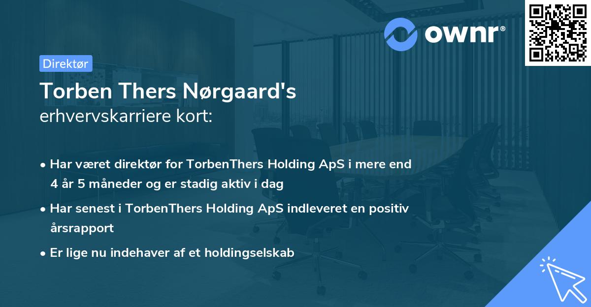 Torben Thers Nørgaard's erhvervskarriere kort