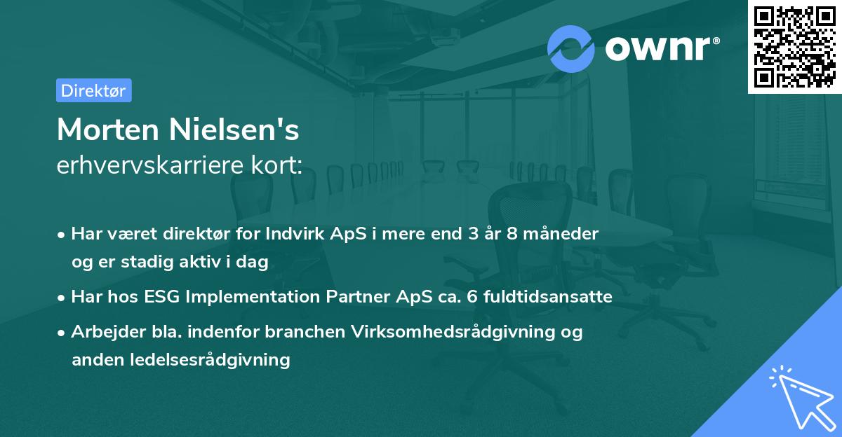 Morten Nielsen's erhvervskarriere kort