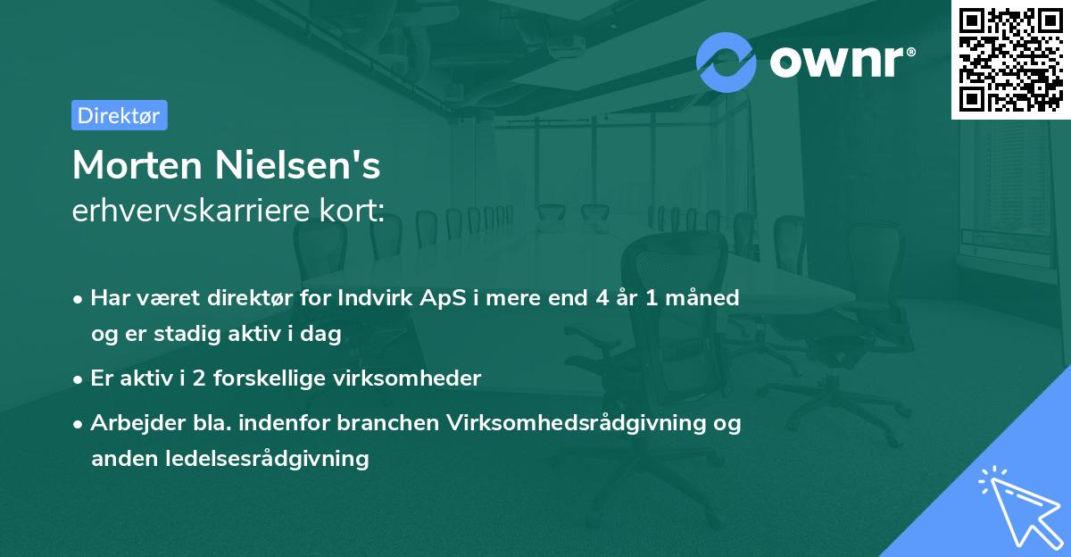 Morten Nielsen's erhvervskarriere kort