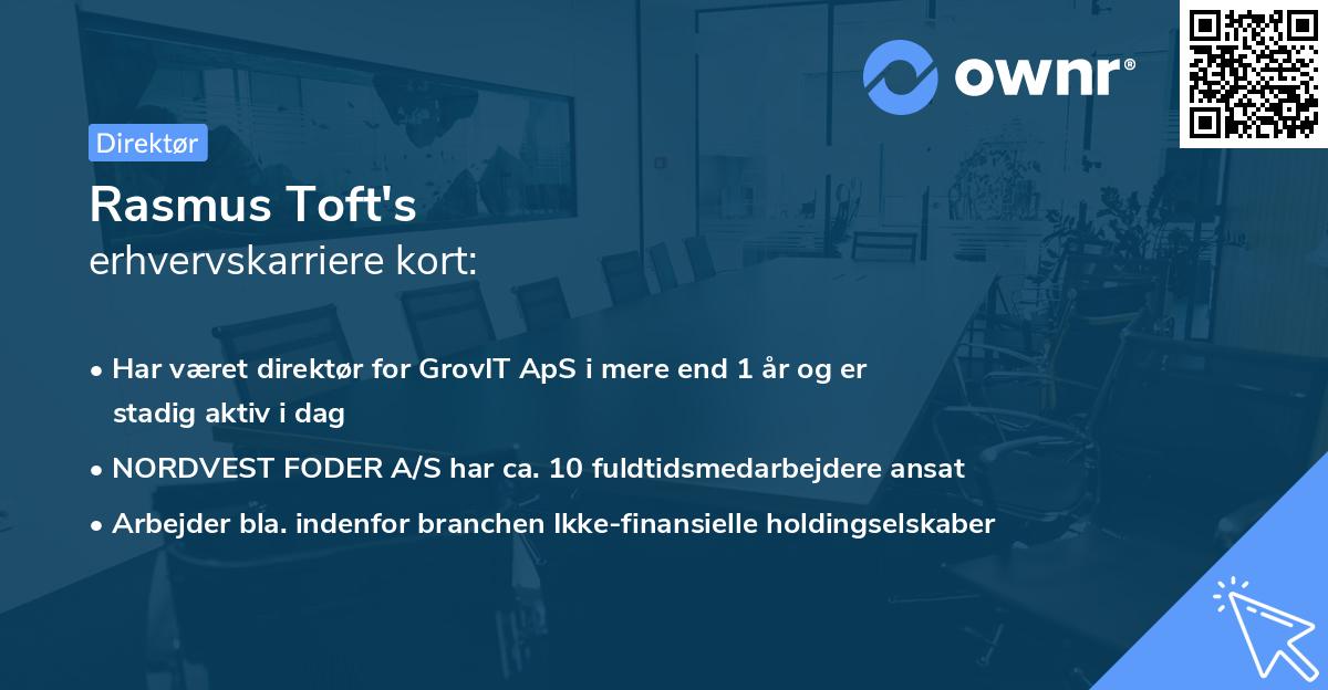 Rasmus Toft's erhvervskarriere kort