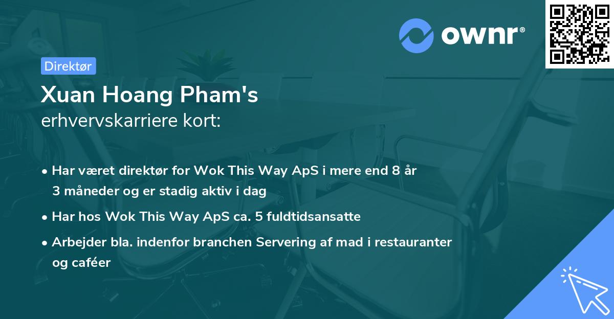 Xuan Hoang Pham's erhvervskarriere kort