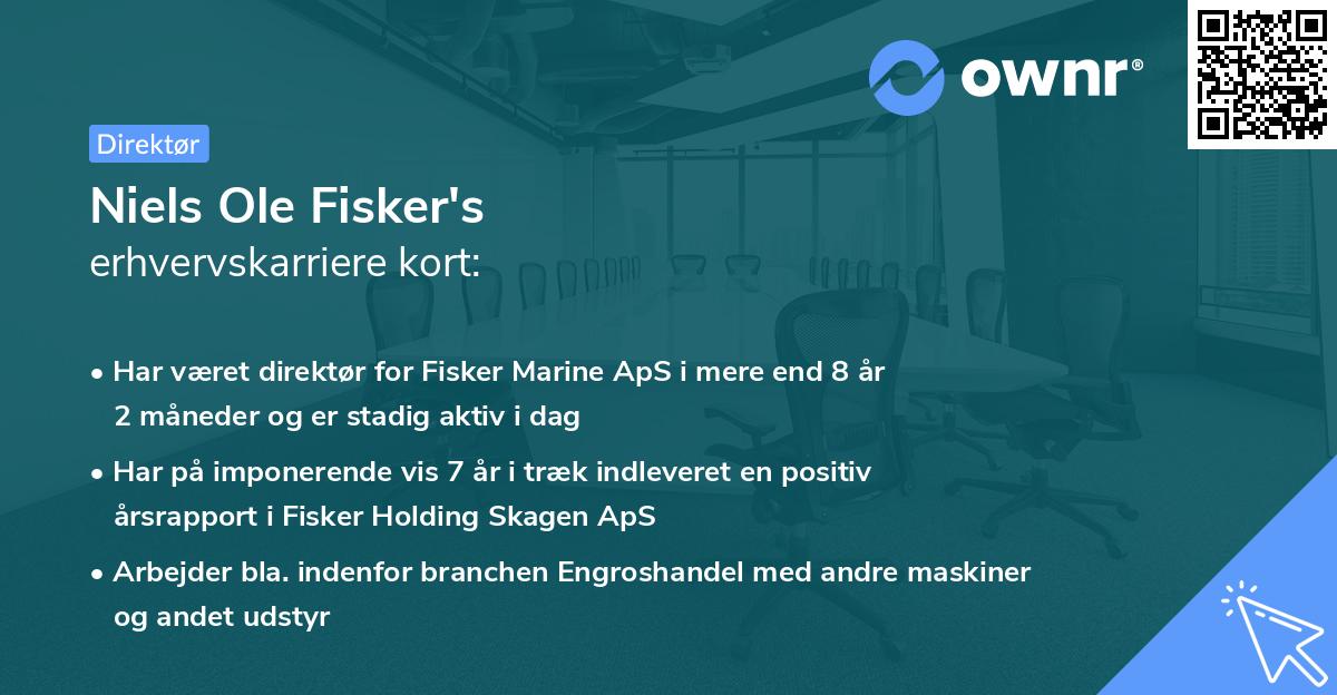 Niels Ole Fisker's erhvervskarriere kort