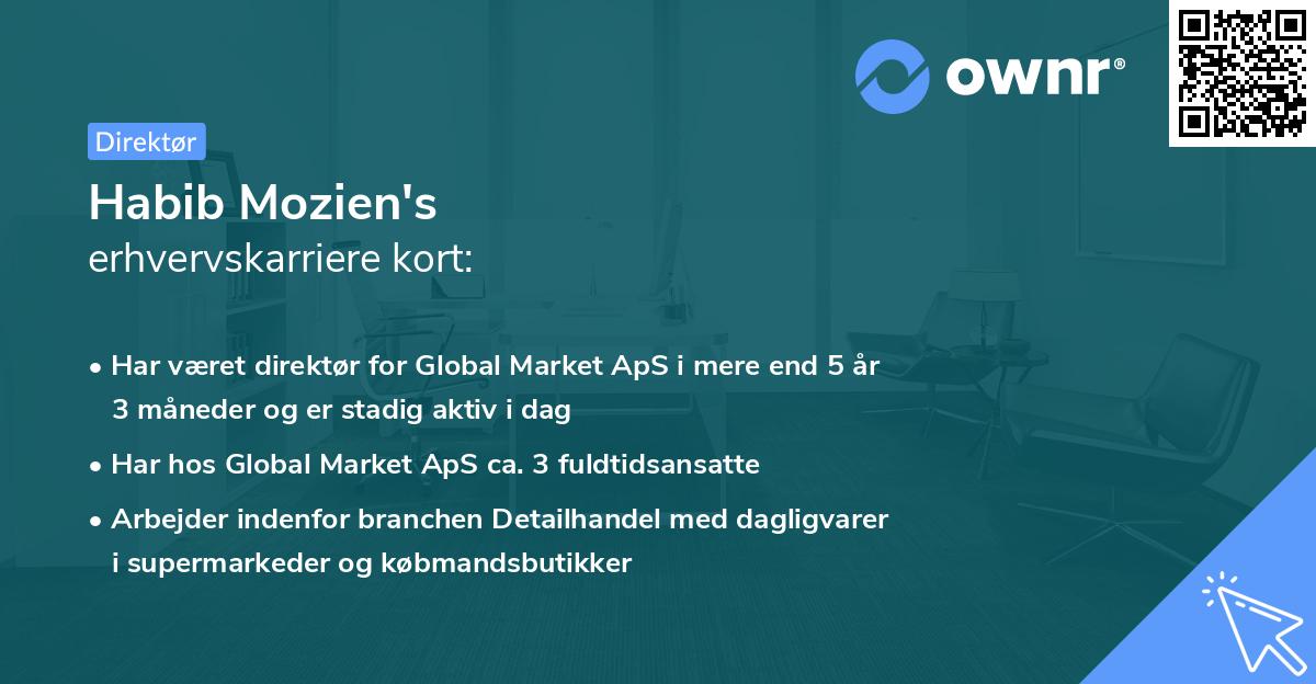 Habib Mozien's erhvervskarriere kort