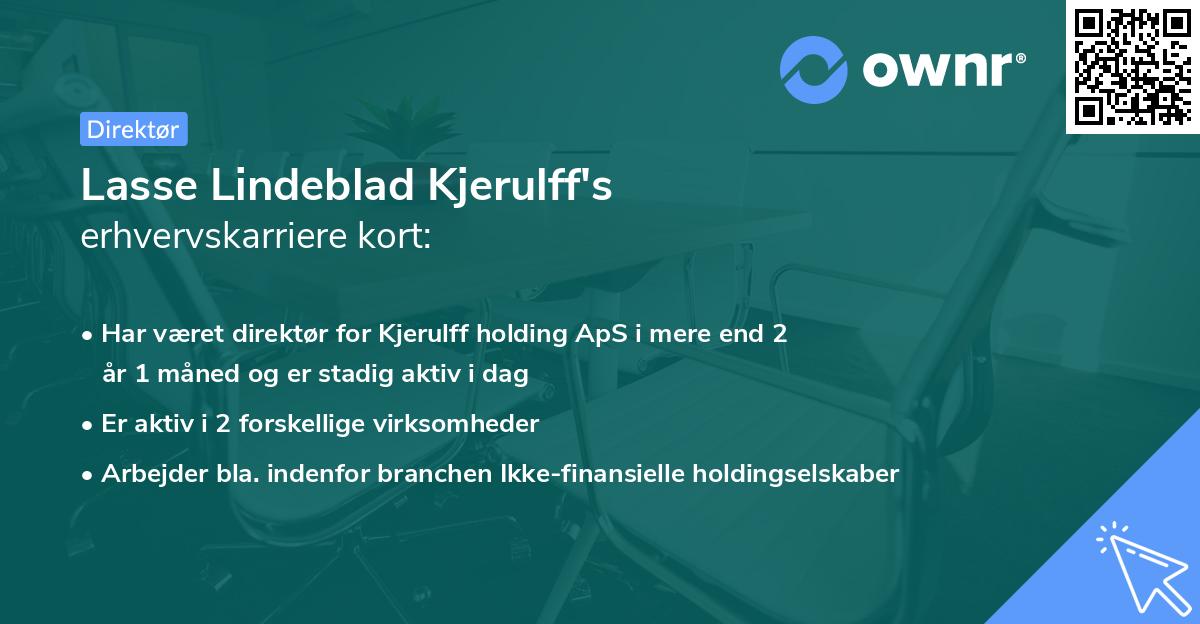 Lasse Lindeblad Kjerulff's erhvervskarriere kort