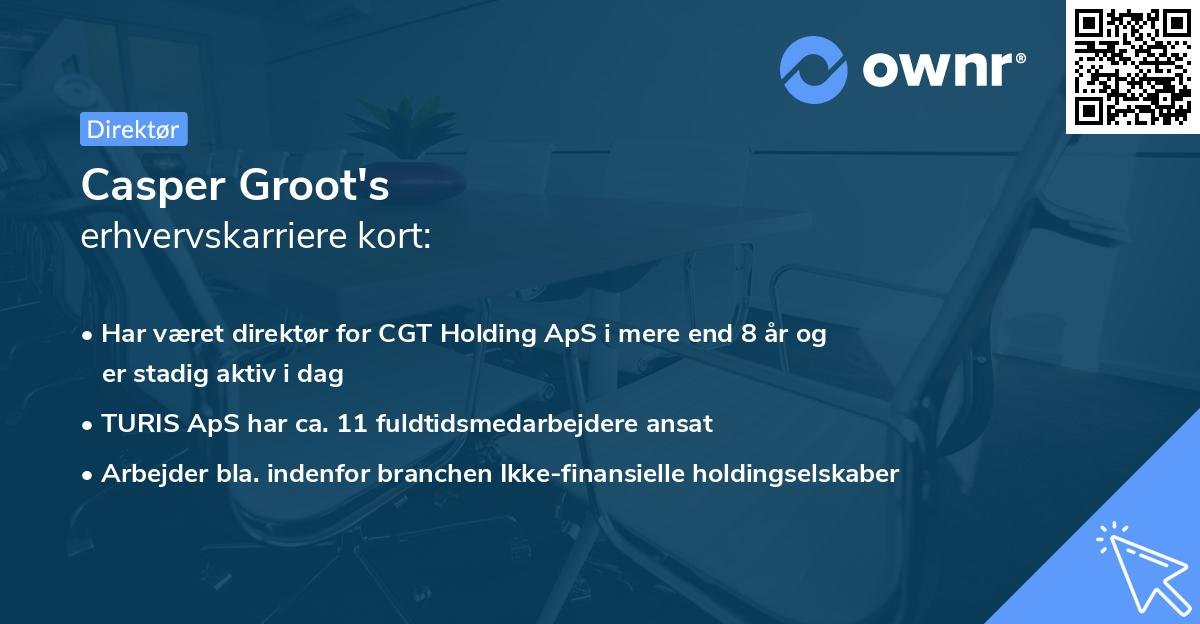 Casper Groot's erhvervskarriere kort