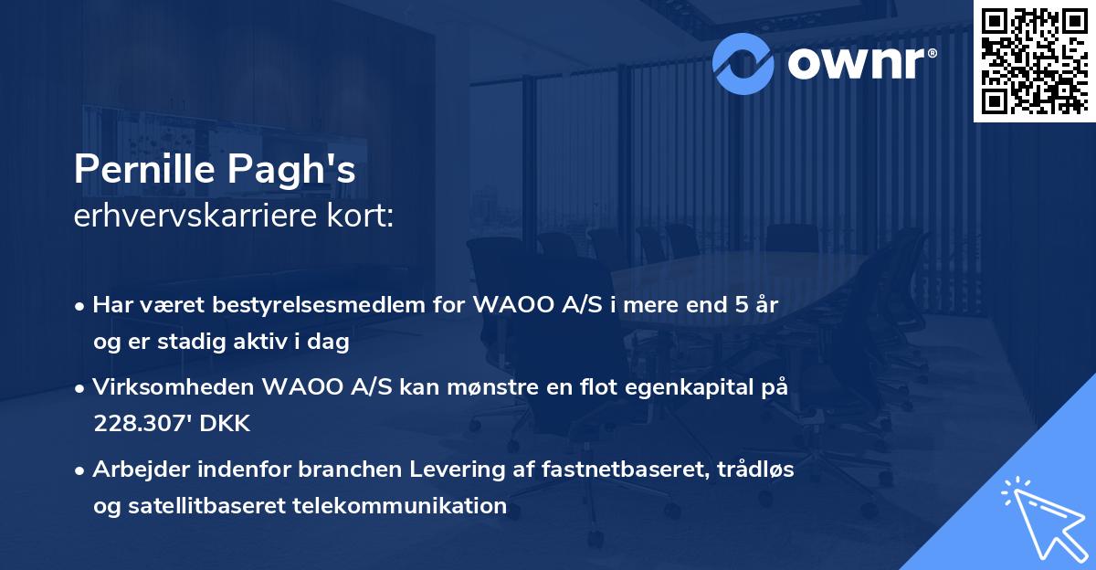 Pernille Pagh's erhvervskarriere kort