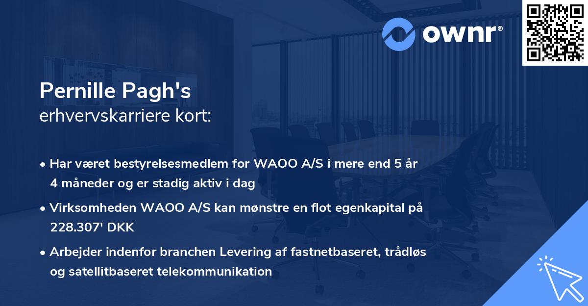 Pernille Pagh's erhvervskarriere kort