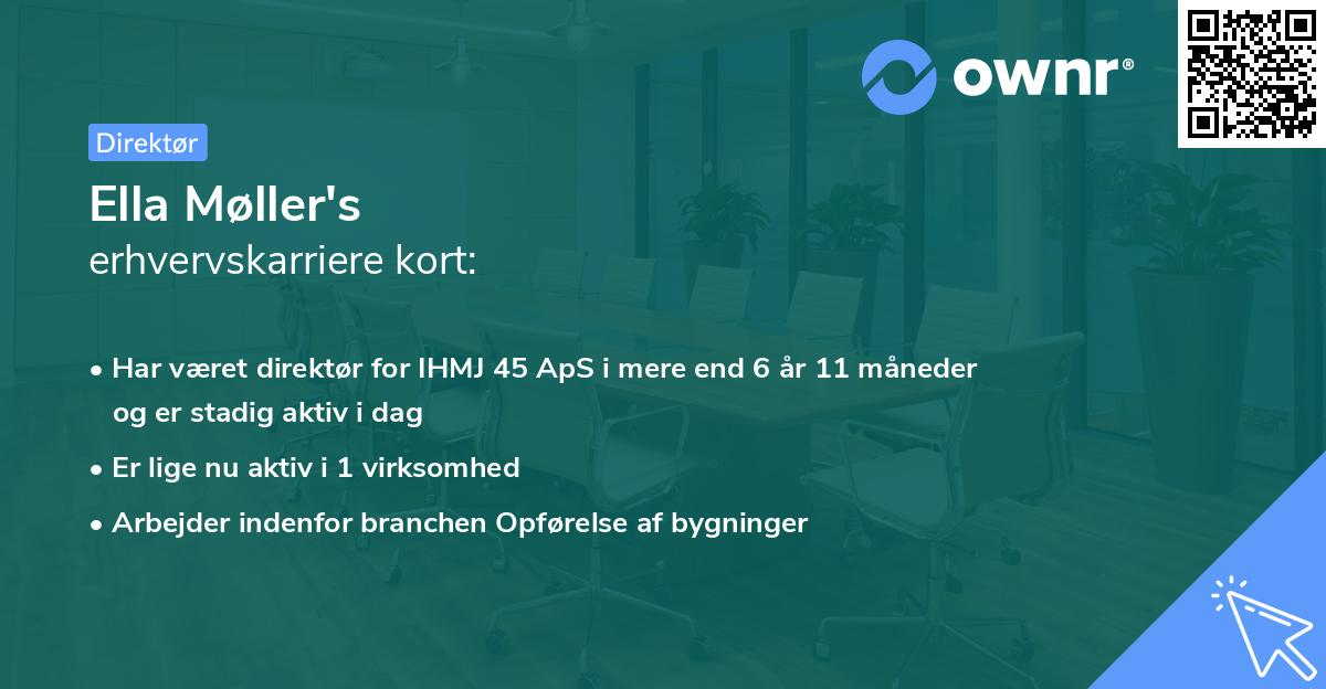 Ella Møller's erhvervskarriere kort