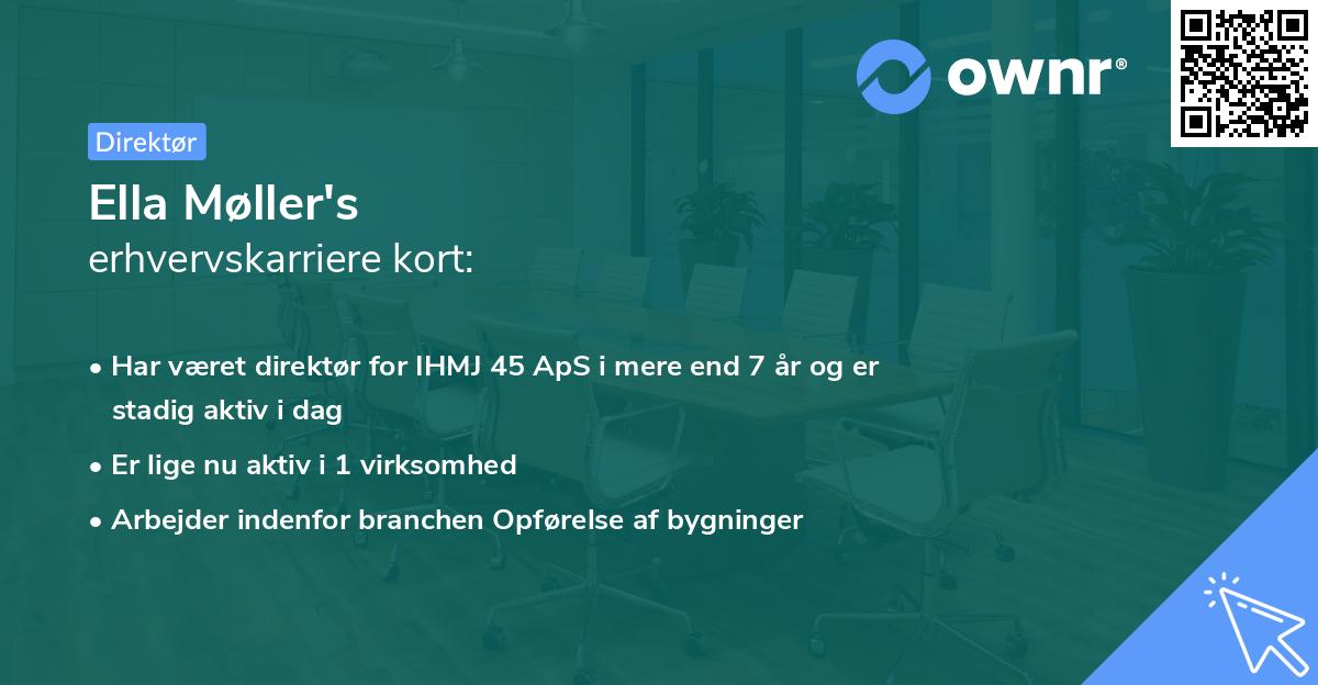 Ella Møller's erhvervskarriere kort