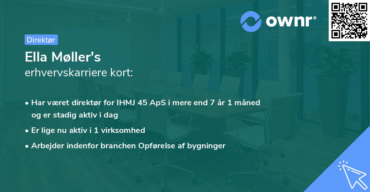 Ella Møller's erhvervskarriere kort