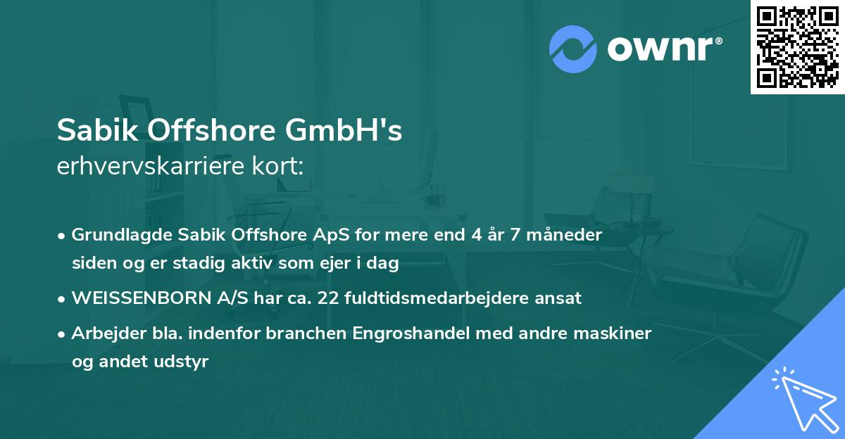 Sabik Offshore GmbH's erhvervskarriere kort