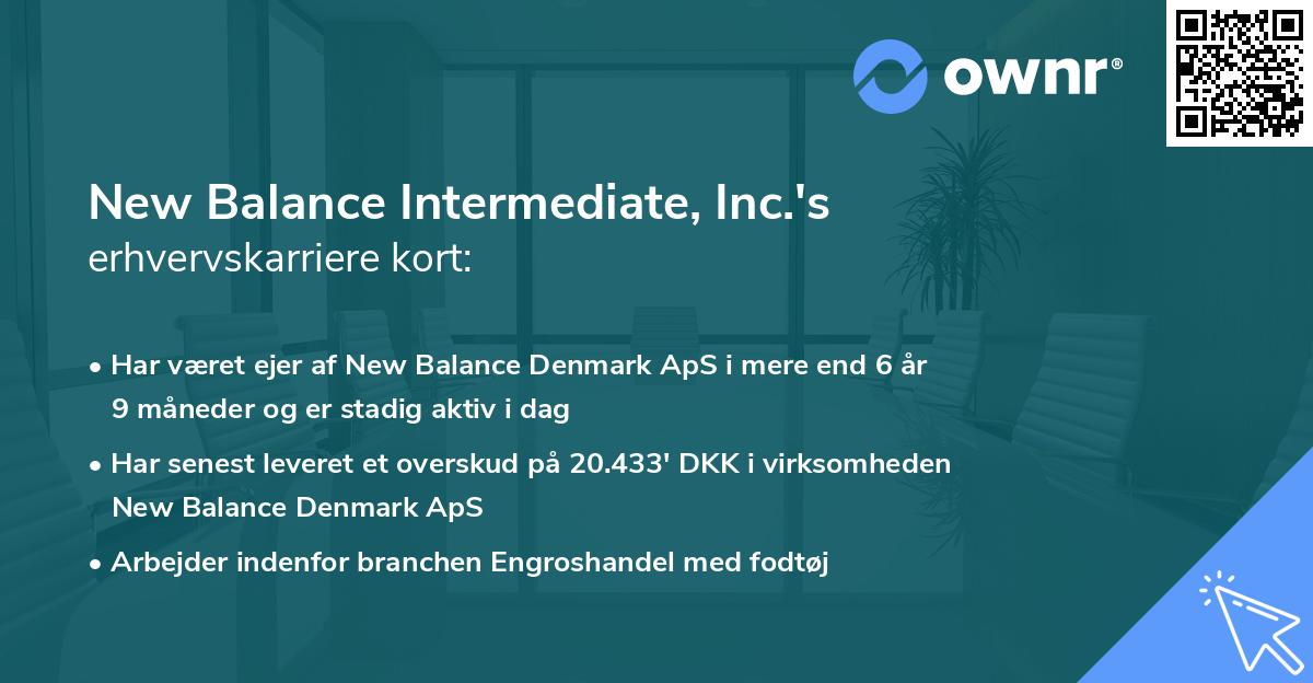 New Balance Intermediate, Inc.'s erhvervskarriere kort