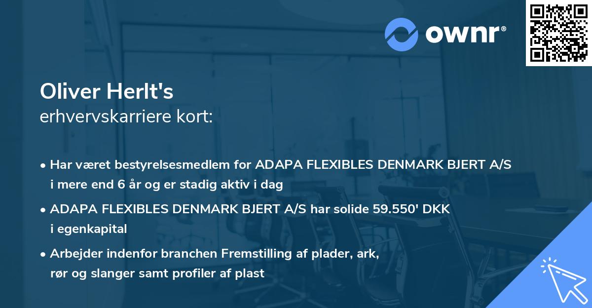 Oliver Herlt's erhvervskarriere kort