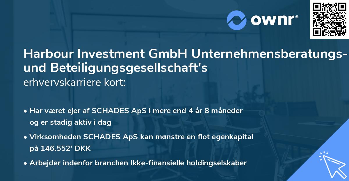 Harbour Investment GmbH Unternehmensberatungs- und Beteiligungsgesellschaft's erhvervskarriere kort