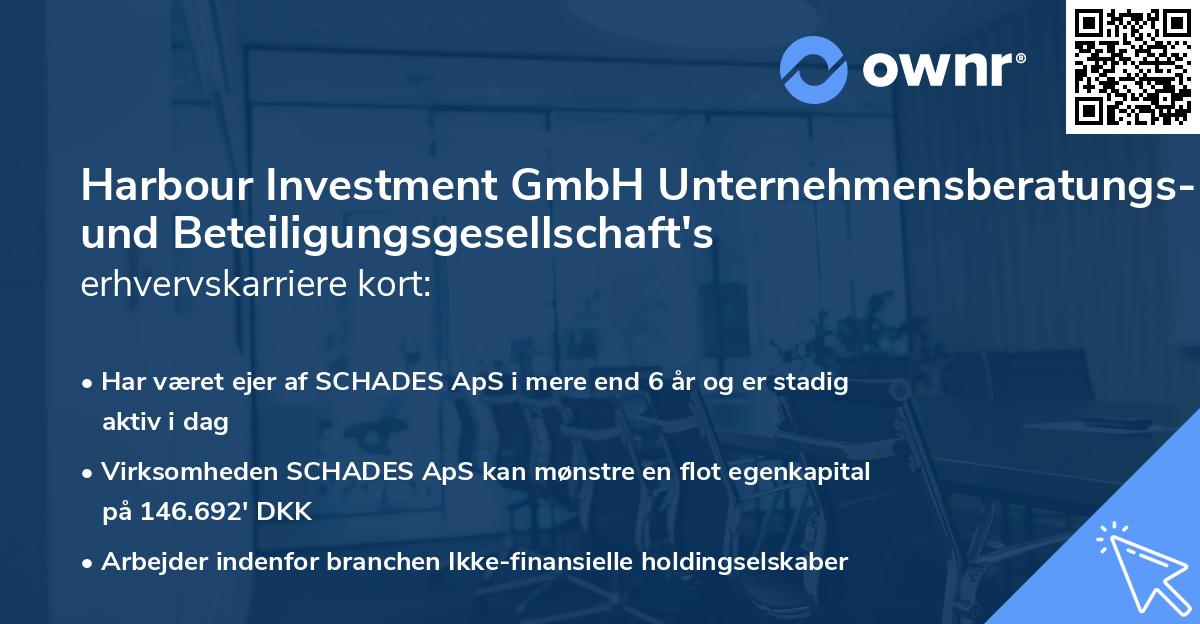 Harbour Investment GmbH Unternehmensberatungs- und Beteiligungsgesellschaft's erhvervskarriere kort