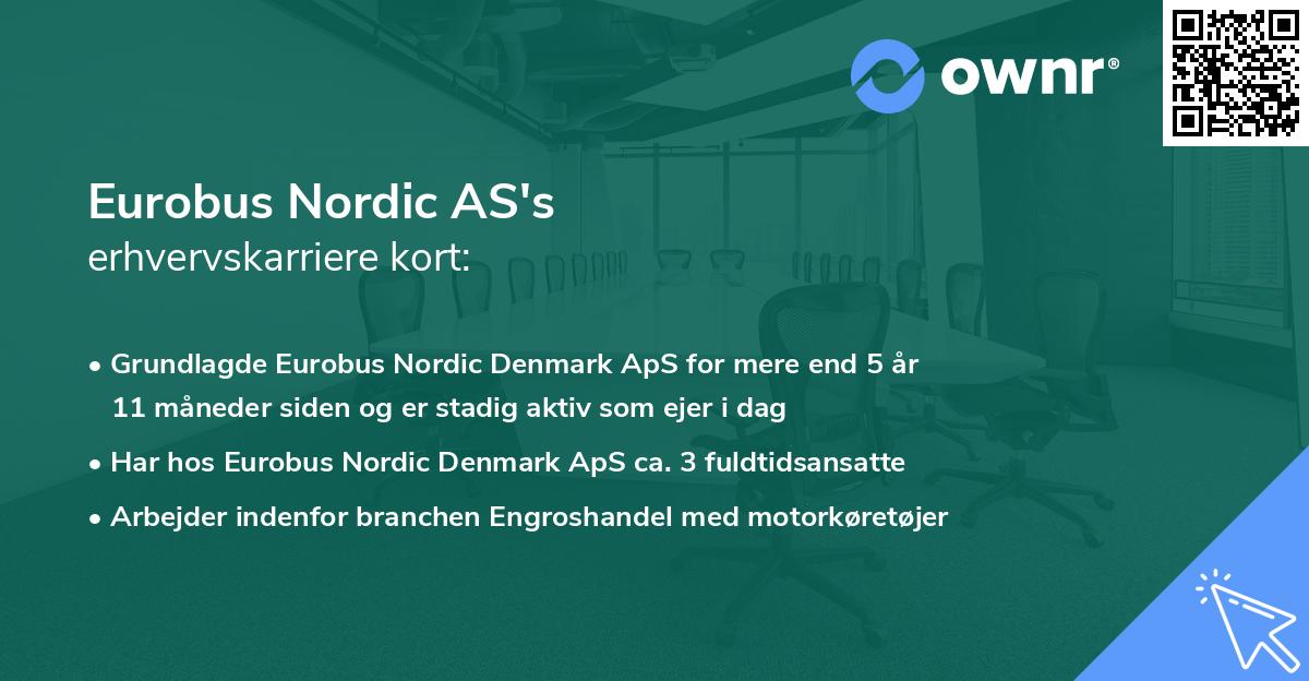 Eurobus Nordic AS's erhvervskarriere kort
