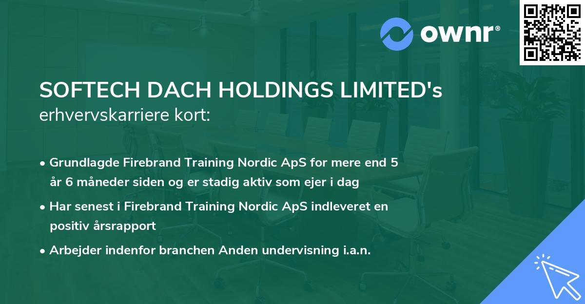SOFTECH DACH HOLDINGS LIMITED's erhvervskarriere kort