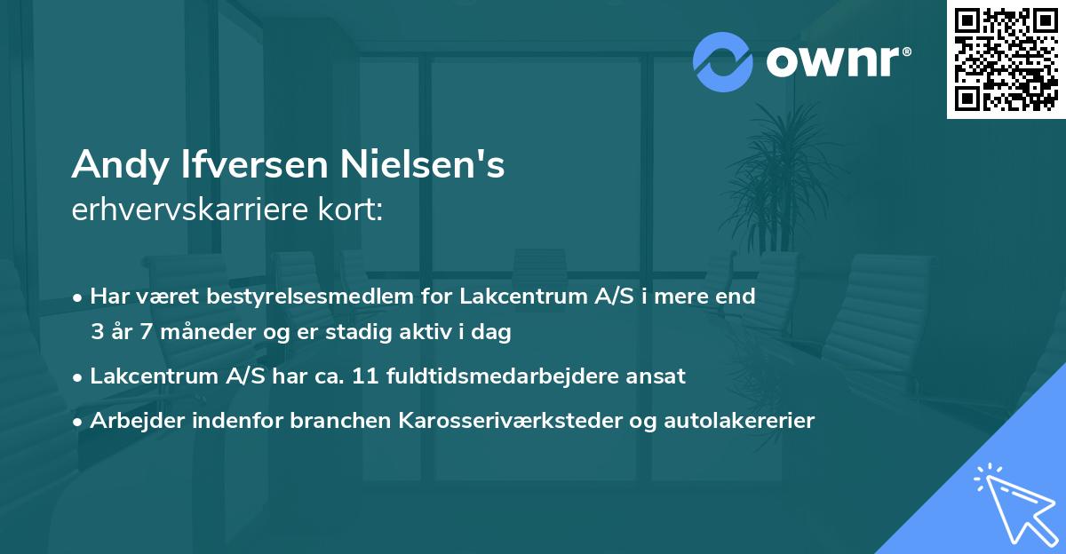 Andy Ifversen Nielsen's erhvervskarriere kort