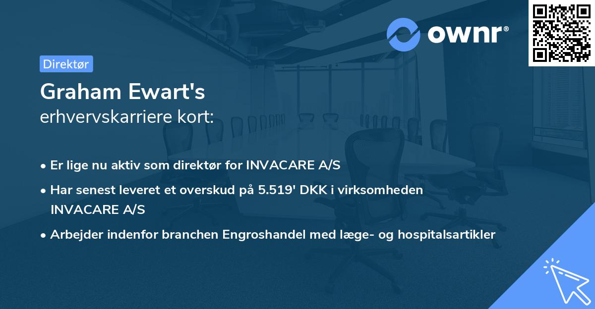 Graham Ewart's erhvervskarriere kort