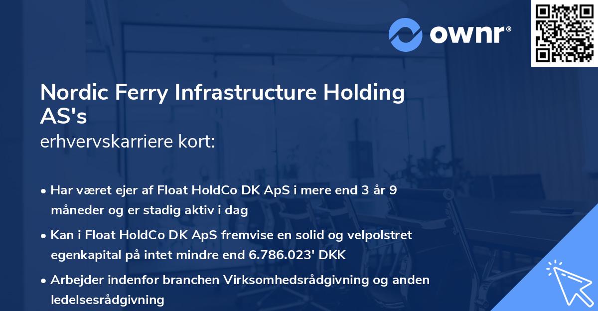 Nordic Ferry Infrastructure Holding AS's erhvervskarriere kort