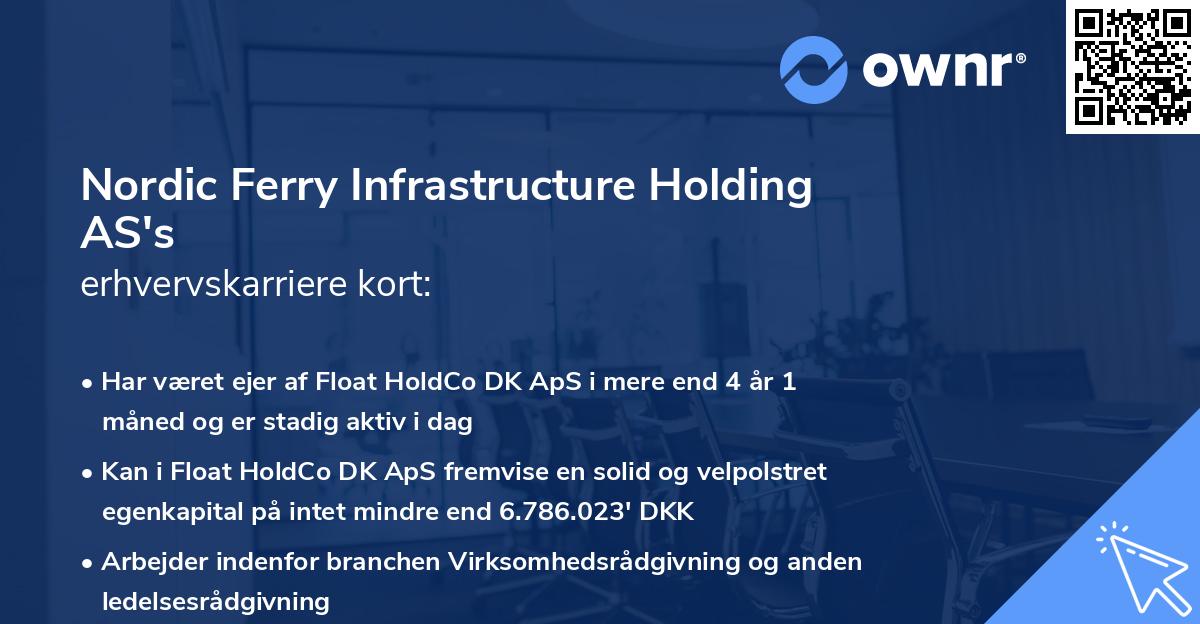 Nordic Ferry Infrastructure Holding AS's erhvervskarriere kort