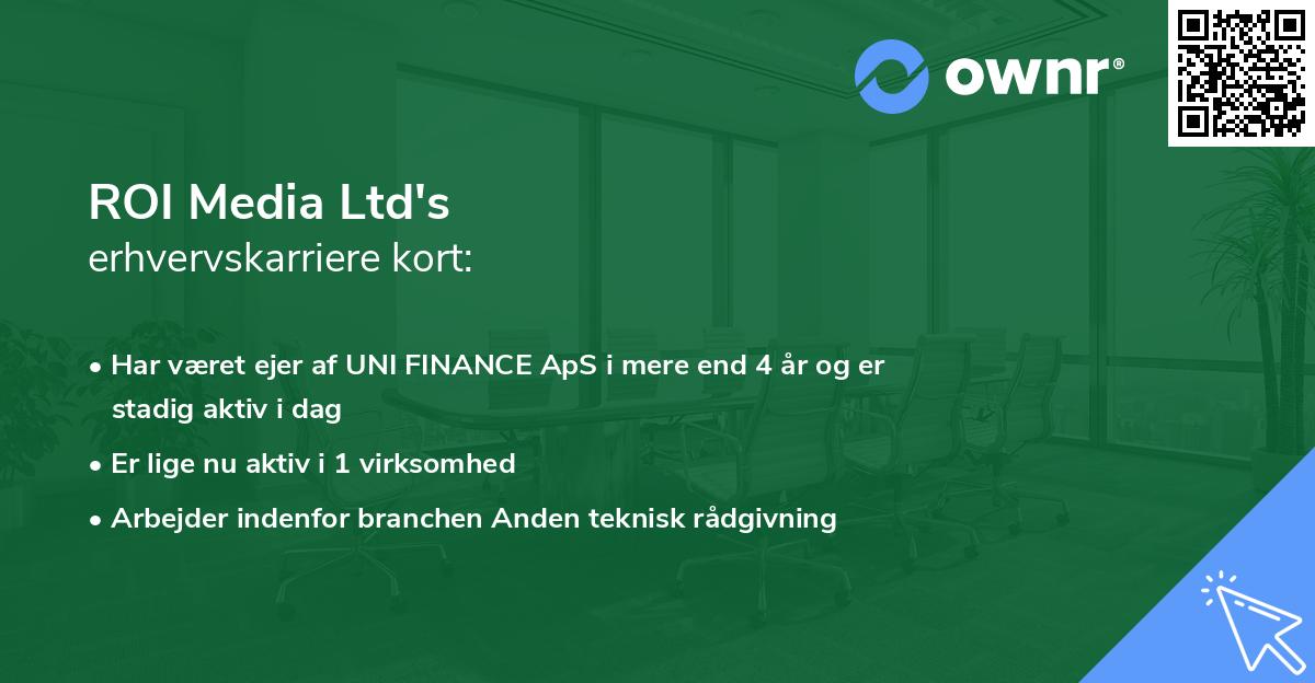 ROI Media Ltd's erhvervskarriere kort