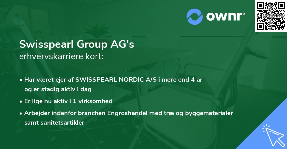 Swisspearl Group AG's erhvervskarriere kort