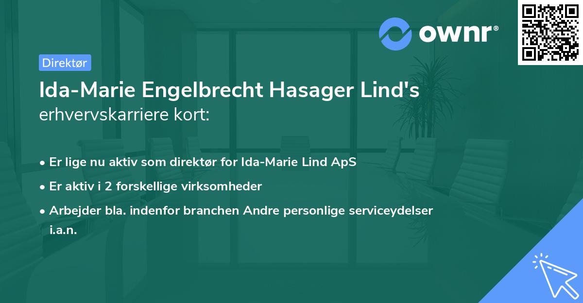 Ida-Marie Engelbrecht Hasager Lind's erhvervskarriere kort