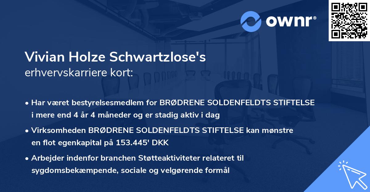Vivian Holze Schwartzlose's erhvervskarriere kort