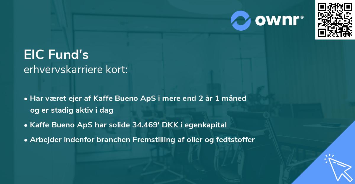 EIC Fund's erhvervskarriere kort