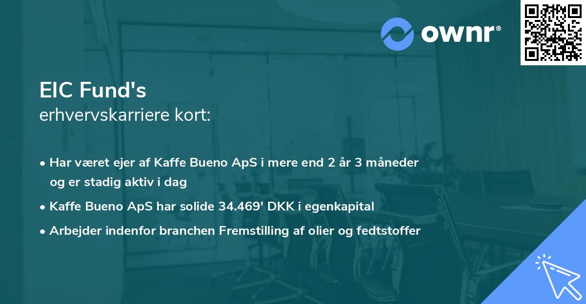 EIC Fund's erhvervskarriere kort