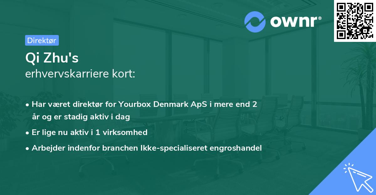 Qi Zhu's erhvervskarriere kort