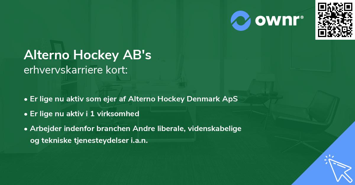 Alterno Hockey AB's erhvervskarriere kort