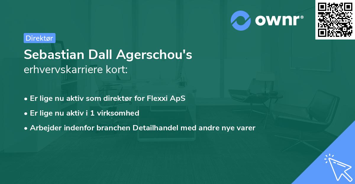 Sebastian Dall Agerschou's erhvervskarriere kort
