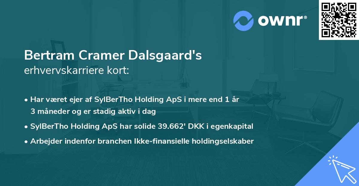 Bertram Cramer Dalsgaard's erhvervskarriere kort