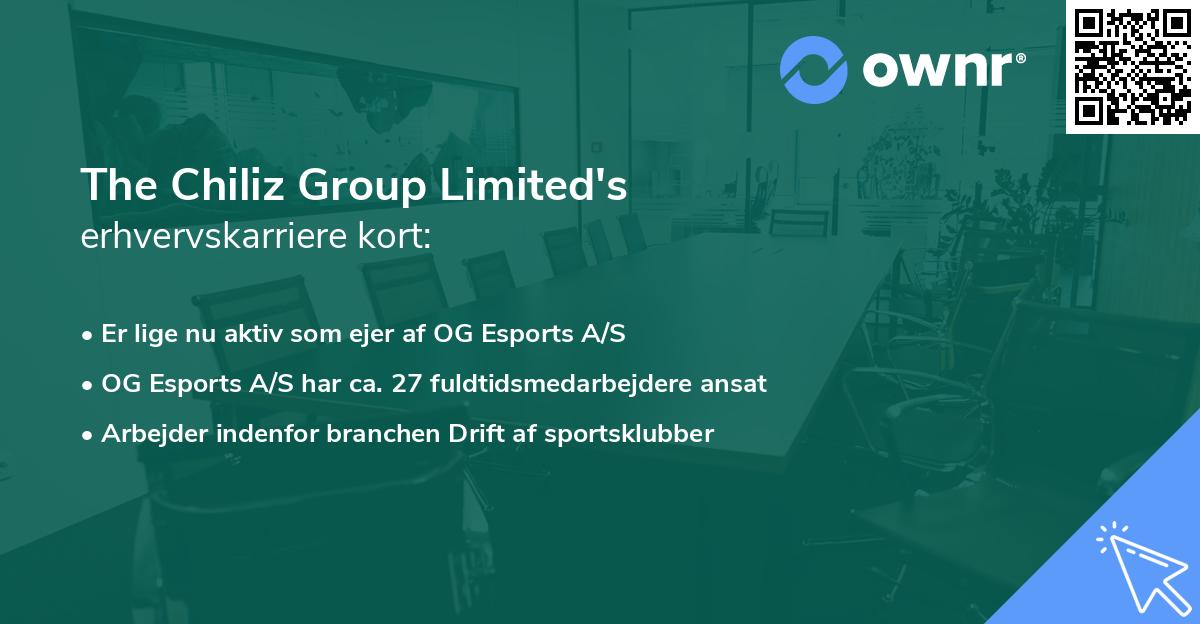 The Chiliz Group Limited's erhvervskarriere kort