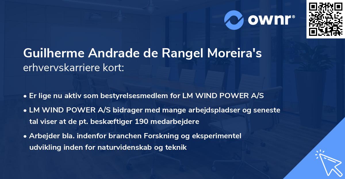 Guilherme Andrade de Rangel Moreira's erhvervskarriere kort