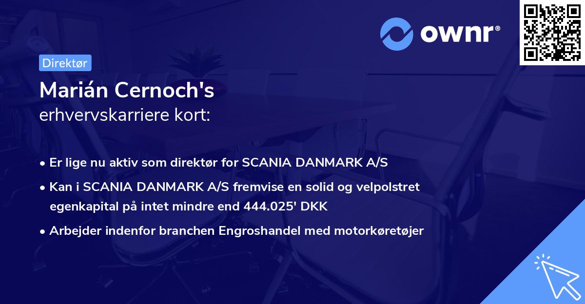 Marián Cernoch's erhvervskarriere kort