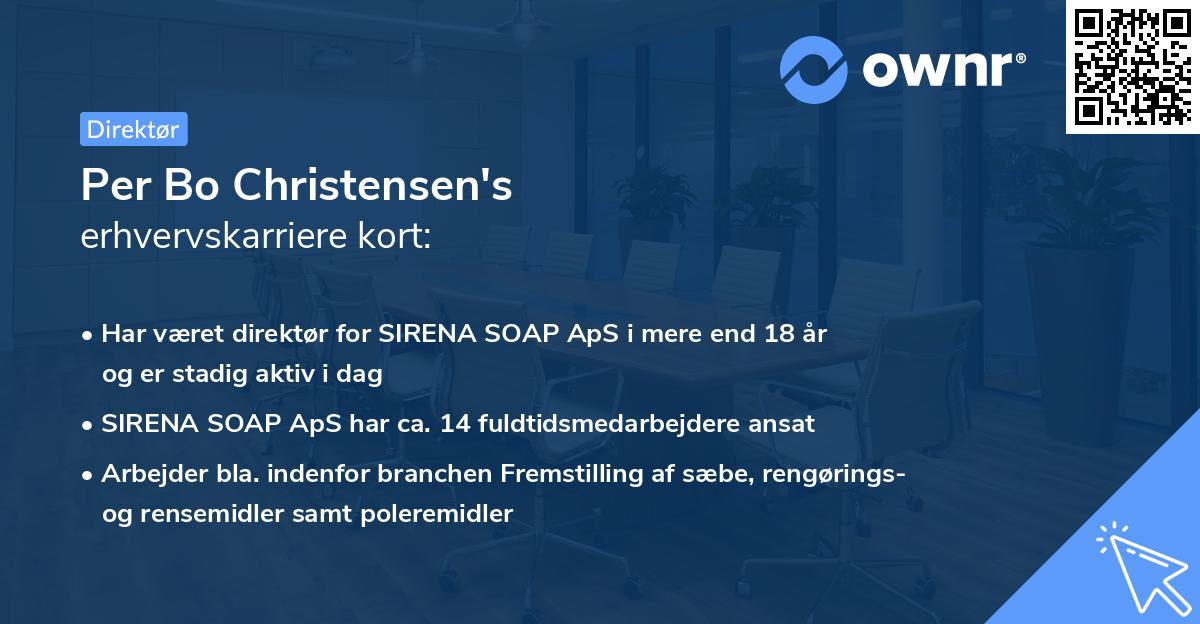 Per Bo Christensen's erhvervskarriere kort