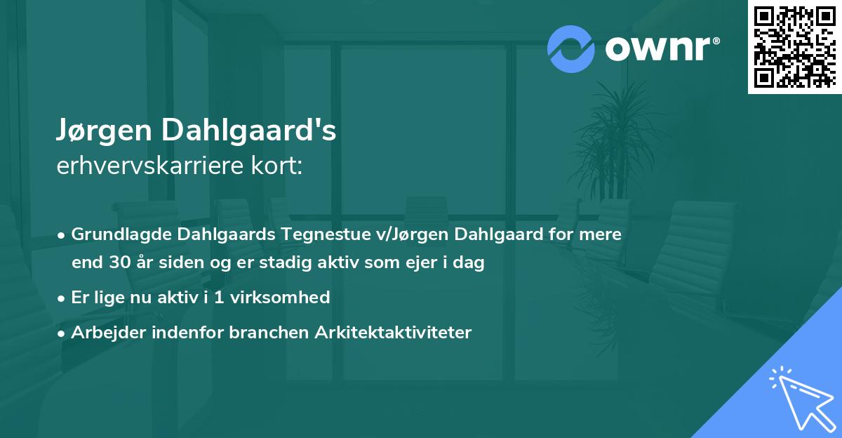 Jørgen Dahlgaard's erhvervskarriere kort