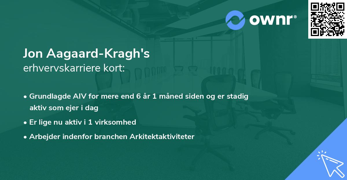 Jon Aagaard-Kragh's erhvervskarriere kort
